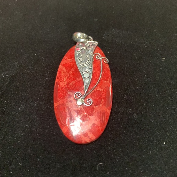 Sponge Coral Pendant in Sterling Silver - Picture 6 of 8